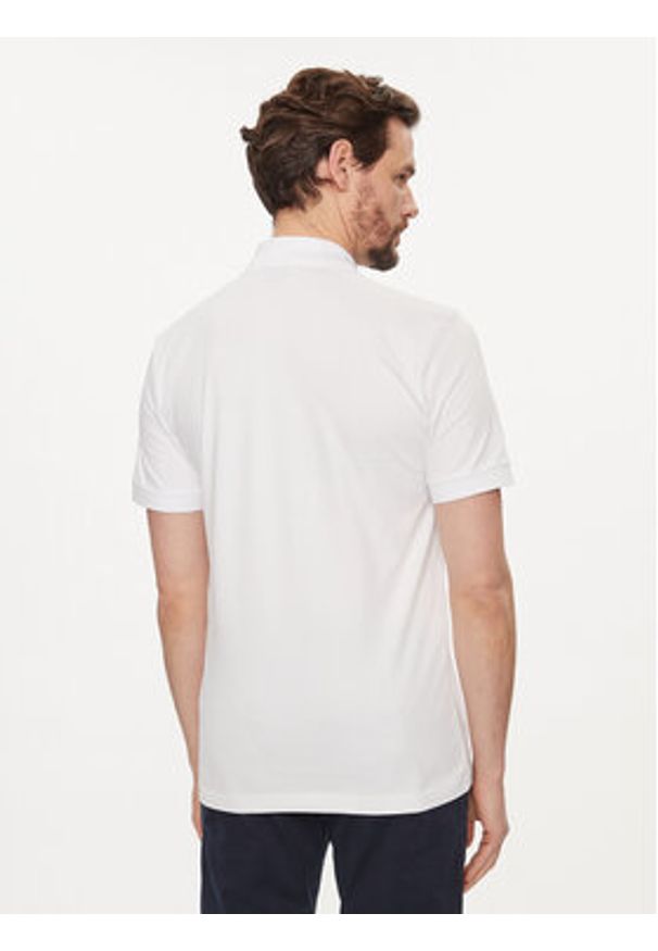 BOSS - Boss Polo Passenger 50507803 Biały Slim Fit. Typ kołnierza: polo. Kolor: biały. Materiał: bawełna