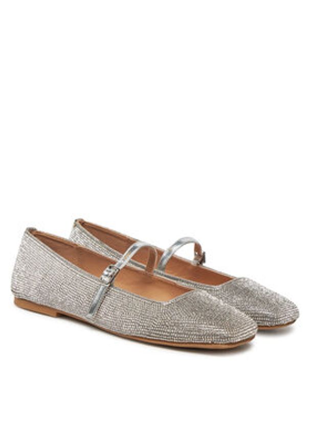 Steve Madden Baleriny Ezri-R SM11003245 Srebrny. Kolor: srebrny