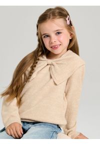 Sinsay - Sweter z ozdobnym dekoltem - beżowy. Kolor: beżowy #1