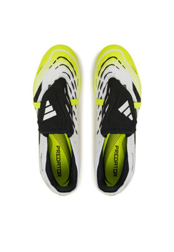 Adidas - adidas Buty do piłki nożnej Predator Pro Fold-Over Tongue Multi-Ground JS4074 Biały. Kolor: biały. Materiał: skóra