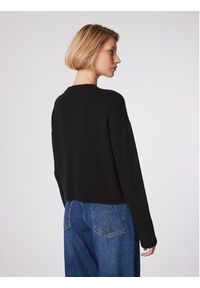 Simple Kardigan SWD512-01 Czarny Relaxed Fit. Kolor: czarny. Materiał: syntetyk #4