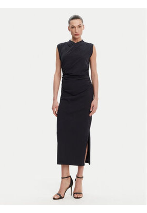 French Connection Sukienka codzienna 71YAV Granatowy Bodycon Fit. Okazja: na co dzień. Kolor: niebieski. Materiał: bawełna. Typ sukienki: bodycon, proste. Styl: casual