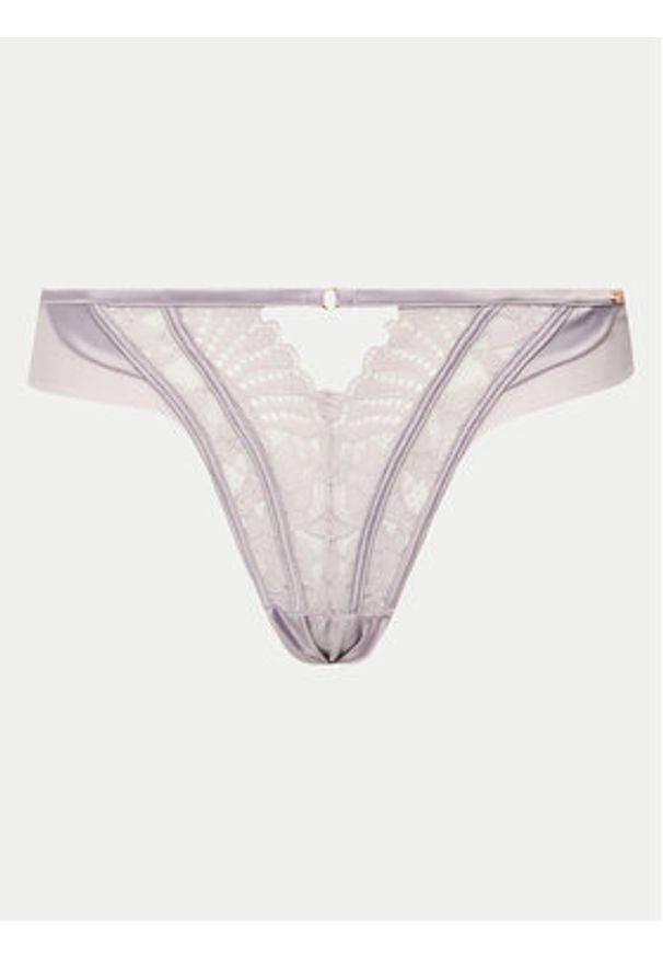 Hunkemöller Stringi Almendra 205519 Fioletowy. Kolor: fioletowy. Materiał: syntetyk