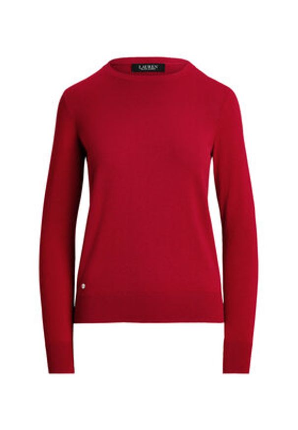 Lauren Ralph Lauren - LAUREN RALPH LAUREN Sweter 200919114016 Czerwony Slim Fit. Kolor: czerwony. Materiał: bawełna