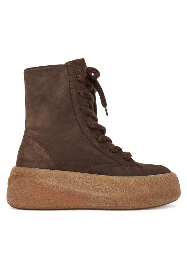 Vic Matié Trzewiki 1H4104D F04H010351 Brązowy. Kolor: brązowy. Materiał: zamsz, skóra