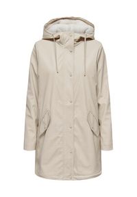 only - ONLY Kurtka przeciwdeszczowa Sally 15206116 Beżowy Regular Fit. Kolor: beżowy. Materiał: syntetyk #5