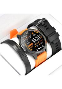 Gravity - Zestaw Smartwatch Męski GPS Rozmowy BT, AMOLED, Pulsometr, IP68. Rodzaj zegarka: smartwatch