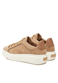 Max Mara Sneakersy 2514761011650 Brązowy. Kolor: brązowy. Materiał: skóra