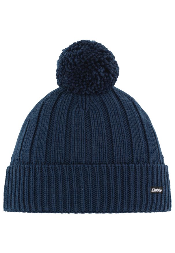Czapka Eisbar Ayo Pompon MÜ. Kolor: niebieski. Materiał: wełna. Styl: sportowy