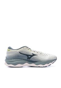 Buty do biegania męskie Mizuno Wave Sky 5. Zapięcie: sznurówki. Kolor: wielokolorowy, niebieski, zielony. Materiał: guma, materiał, tkanina, syntetyk. Szerokość cholewki: normalna. Model: Mizuno Wave