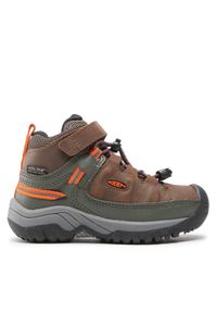 keen - Keen Trekkingi Targhee Mid Wp 1026296 Brązowy. Kolor: brązowy. Materiał: nubuk, skóra