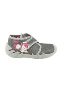 Befado obuwie dziecięce 523P016 różowe srebrny szare. Kolor: różowy, srebrny, szary, wielokolorowy. Materiał: materiał #1