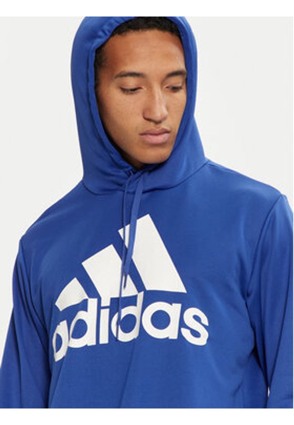 Adidas - adidas Dres French Terry IY6659 Niebieski Regular Fit. Kolor: niebieski. Materiał: syntetyk