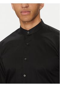 Karl Lagerfeld - KARL LAGERFELD Koszula 605035 552602 Czarny Regular Fit. Typ kołnierza: dekolt w karo. Kolor: czarny. Materiał: bawełna #4