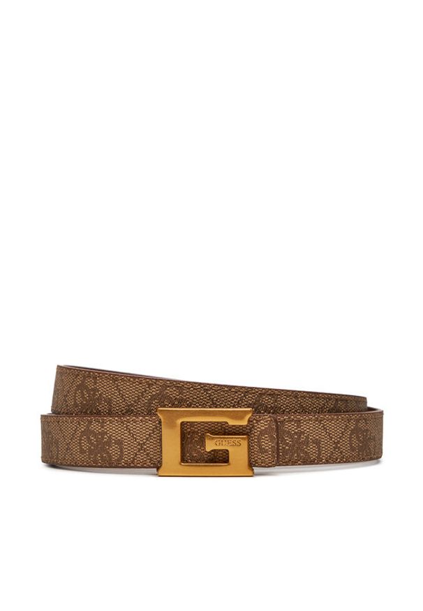 Guess Pasek Damski Noreen (SG) Belts BW9155 P4320 Beżowy. Kolor: beżowy. Materiał: skóra