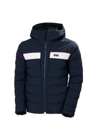 Kurtka z kapturem Helly Hansen Bossanova. Typ kołnierza: kaptur. Kolor: niebieski. Materiał: puch. Sezon: zima. Sport: narciarstwo #1