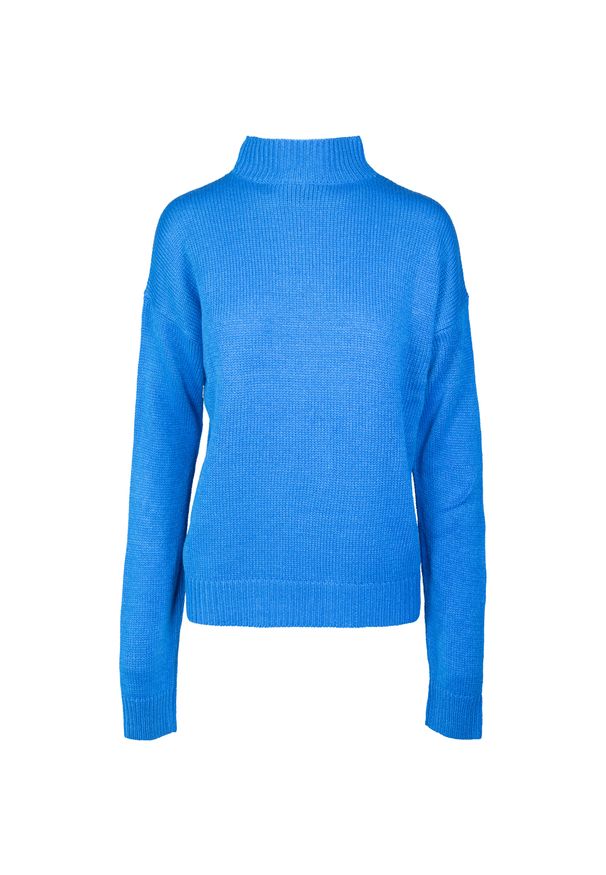 Urban Classics - Bluza damska Urban Classic turtlene. Typ kołnierza: golf. Kolor: niebieski. Sport: golf