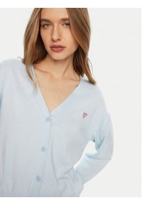 Guess Sweter W4BR16 Z3HO2 Błękitny Regular Fit. Kolor: niebieski. Materiał: syntetyk #3