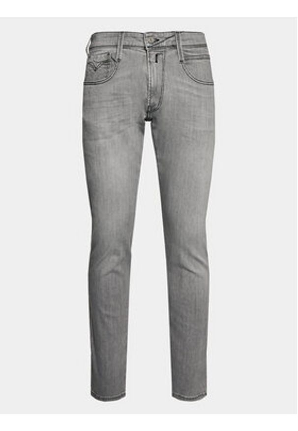Replay Jeansy M1014.000.51A Szary Slim Fit. Kolor: szary