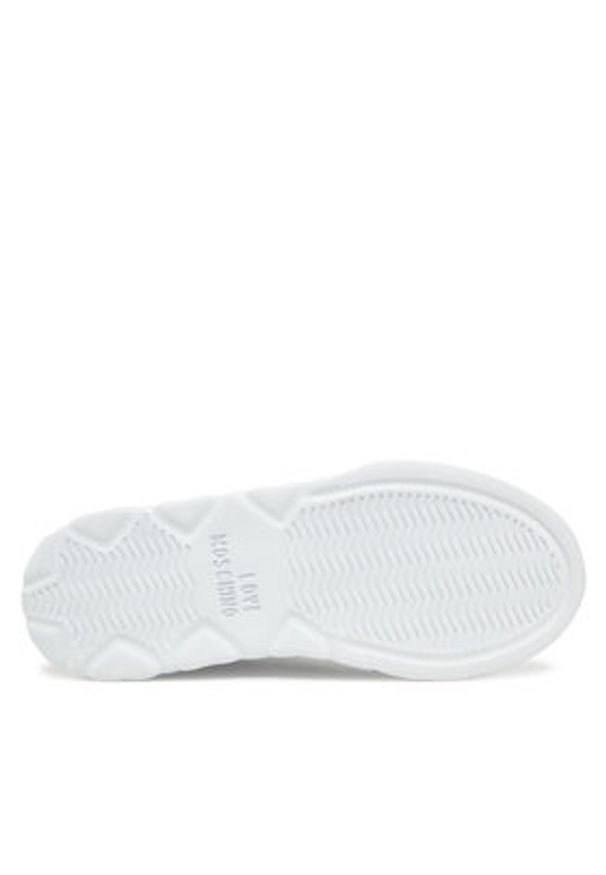 Love Moschino - LOVE MOSCHINO Sneakersy JA15034G1MIA100A Czarny. Kolor: czarny. Materiał: skóra