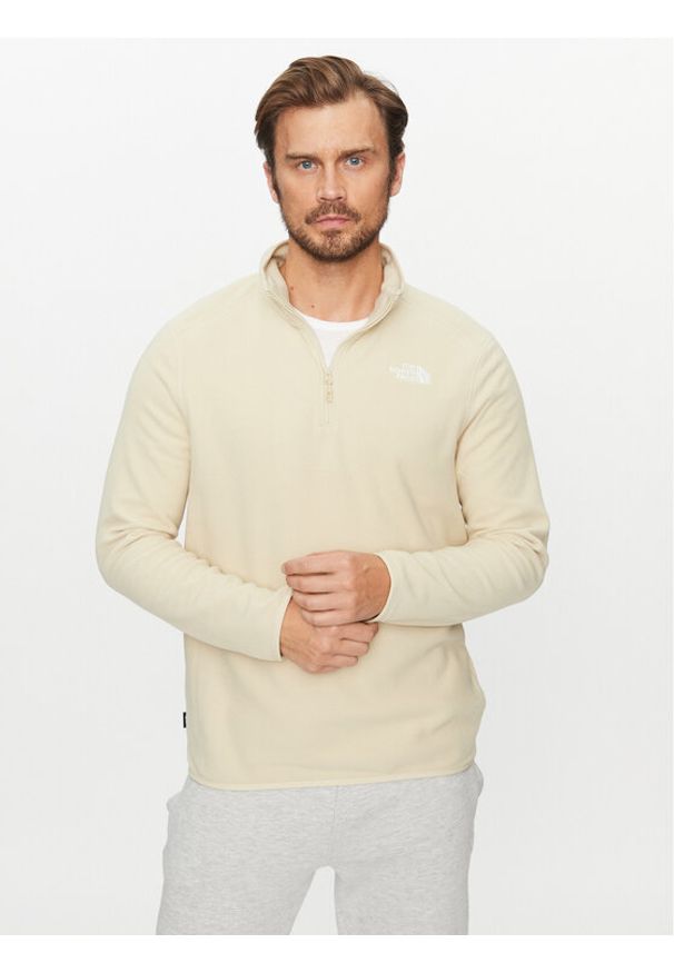 The North Face Polar Glacier NF0A855W Écru Regular Fit. Materiał: syntetyk