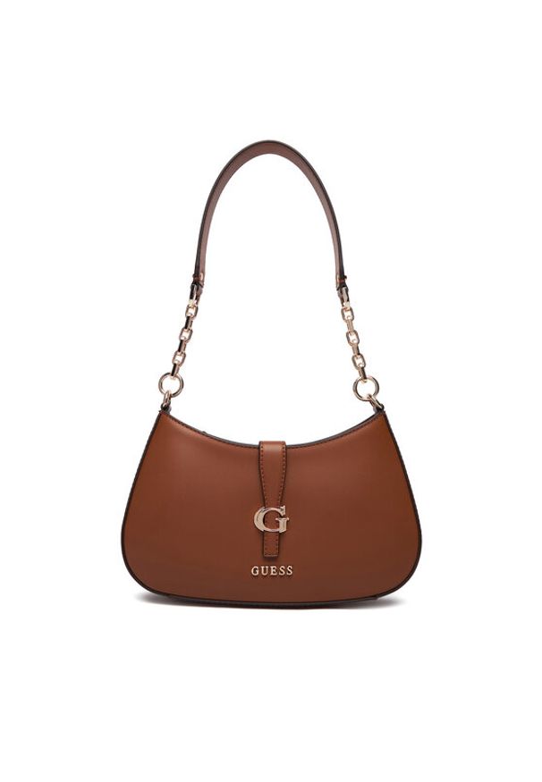Guess Torebka Carrie HWVG98 96180 Brązowy. Kolor: brązowy. Materiał: skórzane