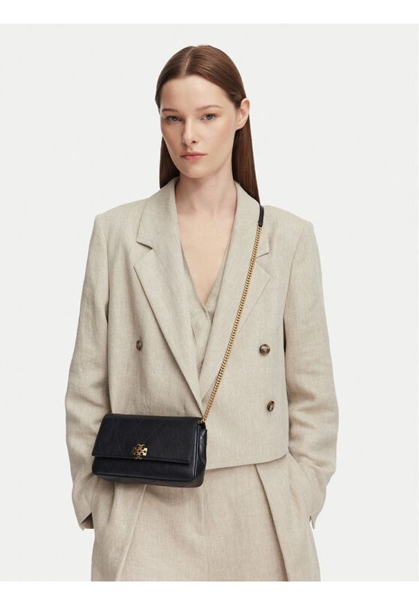 Tory Burch Torebka Quilted Chain Wallet 186041 Czarny. Kolor: czarny. Materiał: skórzane