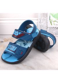 zaxy - Komfortowe sandały chłopięce pachnące niebieskie Superman Zaxy JJ385009. Kolor: niebieski. Materiał: guma. Wzór: motyw z bajki #3