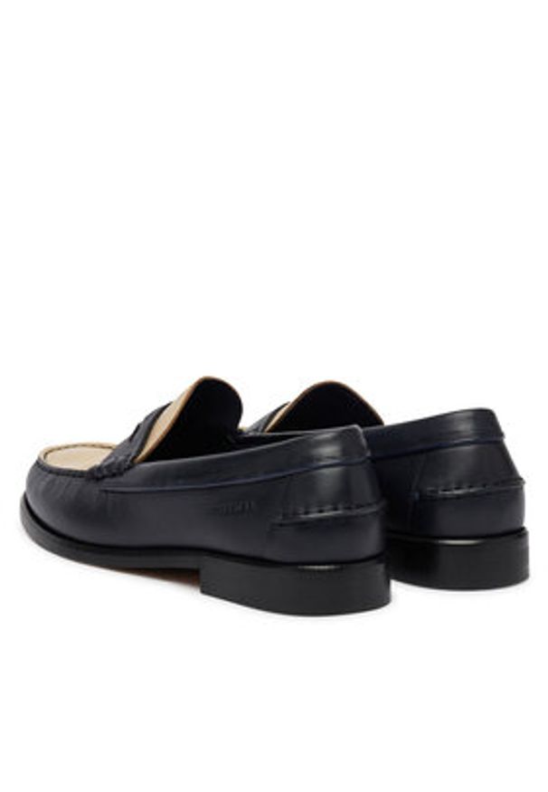 TOMMY HILFIGER - Tommy Hilfiger Mokasyny Penny Crust FM0FM05836 Granatowy. Kolor: niebieski. Materiał: skóra