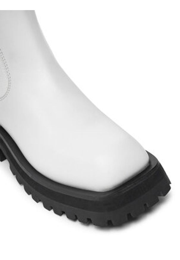 DKNY Sztyblety Rianne Chelsea K3471540 Biały. Kolor: biały. Materiał: skóra