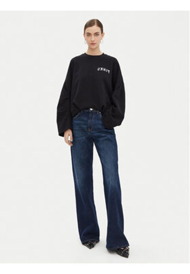 Pinko - PINKO Bluza Macedonia 104281 Czarny Regular Fit. Kolor: czarny. Materiał: bawełna