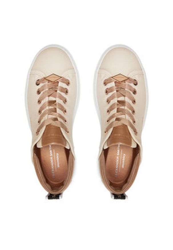 Alexander Smith Sneakersy Wembley ASBAWYW 0464 CRM Écru. Materiał: skóra