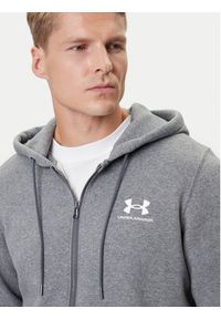 Under Armour Bluza UA Essential Fleece FZ Hood 1373881 Szary Regular Fit. Kolor: szary. Materiał: bawełna #4