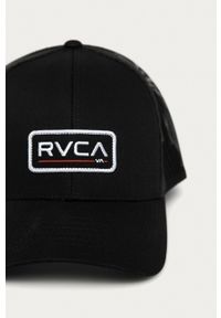 RVCA Czapka kolor czarny z aplikacją. Kolor: czarny. Wzór: aplikacja #4