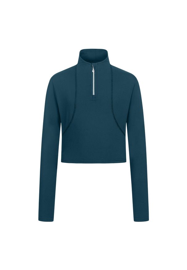 Techniczna koszulka z długim rękawem dla dziewczynek ELT Alina. Kolor: wielokolorowy, niebieski, turkusowy. Długość rękawa: długi rękaw. Długość: długie. Styl: młodzieżowy