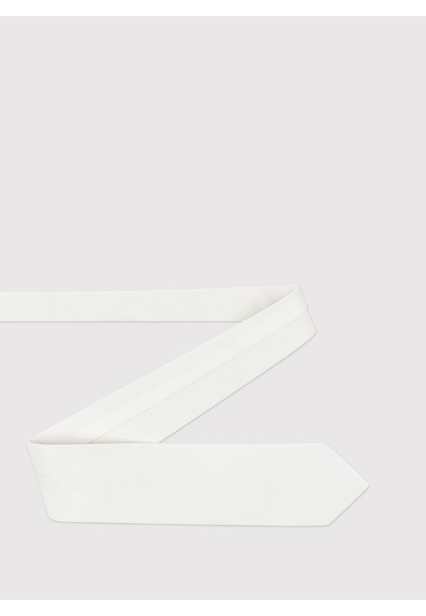 Pako Lorente - PAKO LORENTE – Beżowy gładki krawat. Kolor: beżowy. Materiał: wiskoza, elastan, poliester. Wzór: gładki