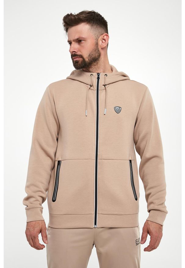 EA7 Emporio Armani - Bluza męska z kapturem EA7 EMPORIO ARMANI. Typ kołnierza: kaptur
