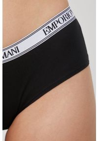 Emporio Armani Underwear figi 163225.2R227 kolor czarny. Kolor: czarny. Materiał: materiał, dzianina. Wzór: gładki #3