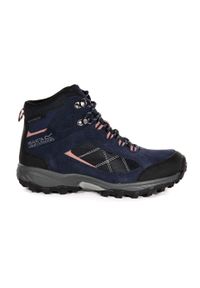 Regatta - Damskie Buty Trekkingowe Clydebank. Kolor: wielokolorowy, niebieski, różowy