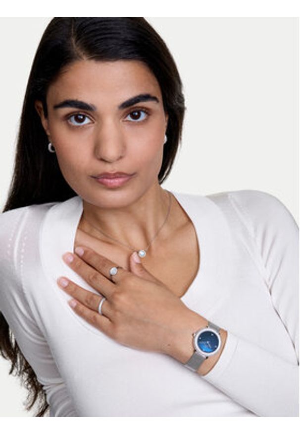 Daniel Wellington Zegarek Crystalline Bezel 3 DW00100825 Srebrny. Kolor: srebrny