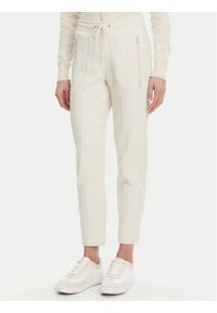 Olsen Chinosy 14002141 Beżowy Slim Fit. Kolor: beżowy. Materiał: syntetyk