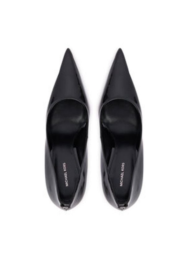 MICHAEL Michael Kors Szpilki Elyse 40F5EYHP1A Czarny. Kolor: czarny. Materiał: lakier, skóra. Obcas: na szpilce