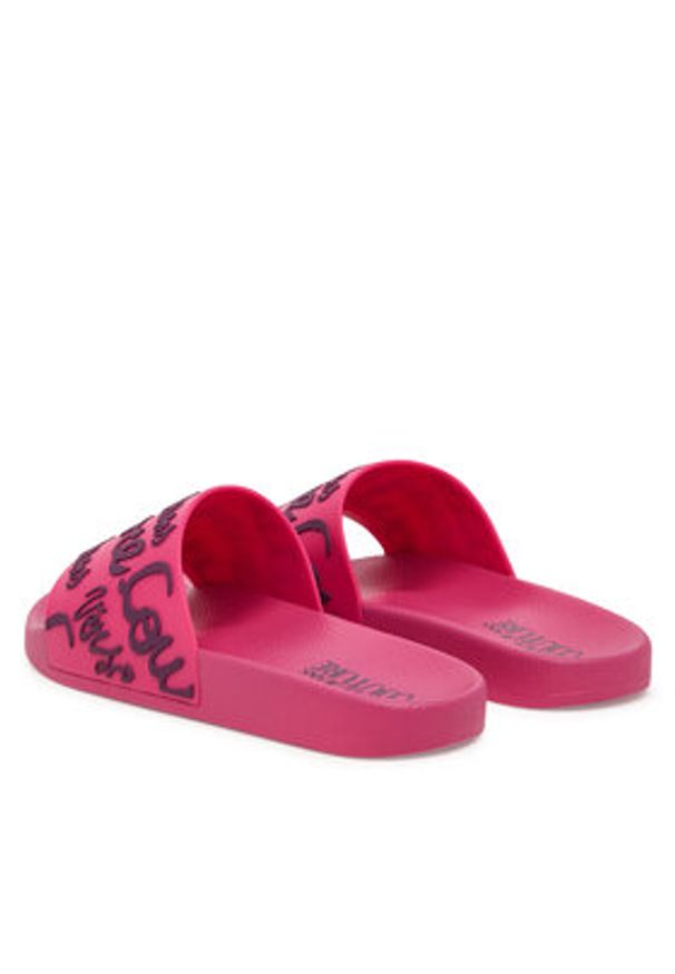 Versace Jeans Couture Klapki 79VA3SQ1 Różowy. Kolor: różowy