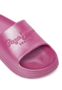 Pepe Jeans Klapki Beach Slidemet PLS70165 Różowy. Kolor: różowy
