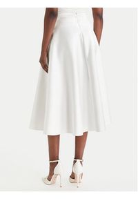 Elisabetta Franchi Spódnica midi GO-156-61E2-V320 Biały Regular Fit. Kolor: biały. Materiał: syntetyk #4