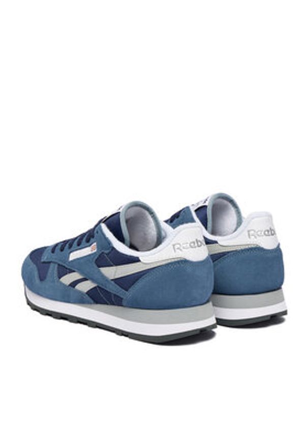 Reebok Sneakersy EO-CLASSIC LEATHER 100230514 Granatowy. Kolor: niebieski. Materiał: skóra, zamsz. Model: Reebok Classic