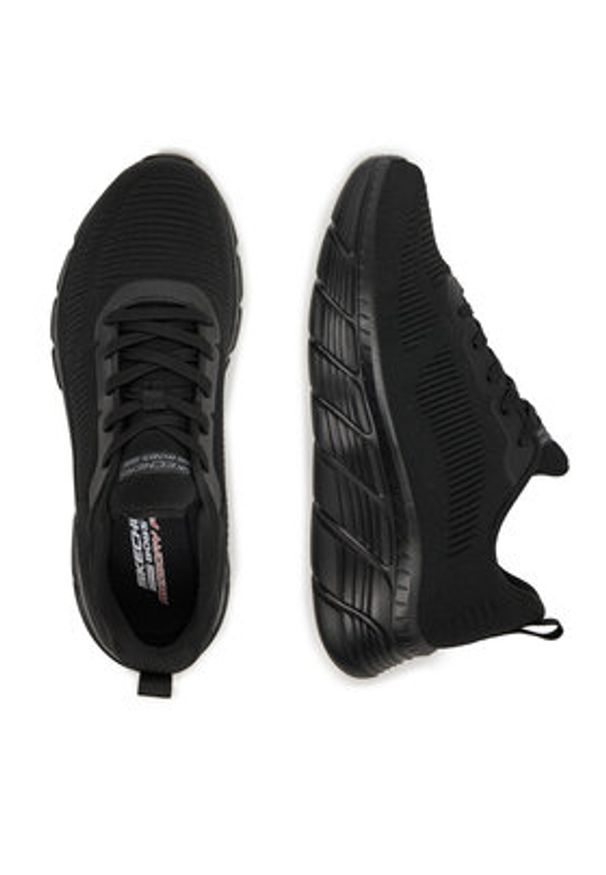 skechers - Skechers Sneakersy BOBS B FLEX HI 117385 BBK Czarny. Kolor: czarny. Materiał: materiał