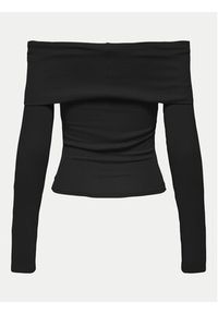 only - ONLY Bluzka Fayola 15339435 Czarny Slim Fit. Kolor: czarny. Materiał: wiskoza #3