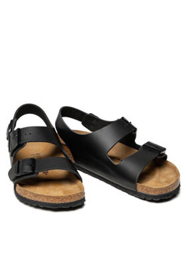 Birkenstock Sandały Milano Bs 0034191 Czarny. Kolor: czarny. Materiał: skóra