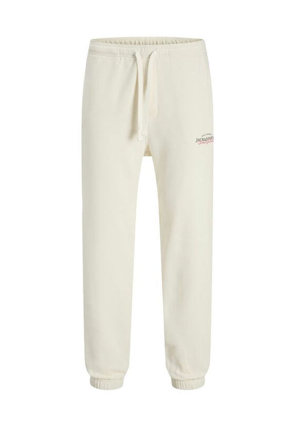 Jack & Jones - Jack&Jones Spodnie dresowe Kane Billy 12283257 Écru Relaxed Fit. Materiał: bawełna